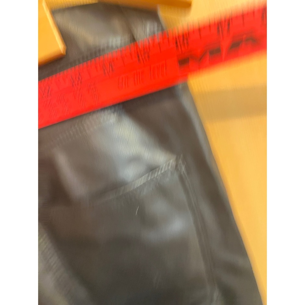 Zara Faux Leather Pants Womens 8 Black High Waisted Straight Leg 5-Pocket Moto - Picture 7 of 10